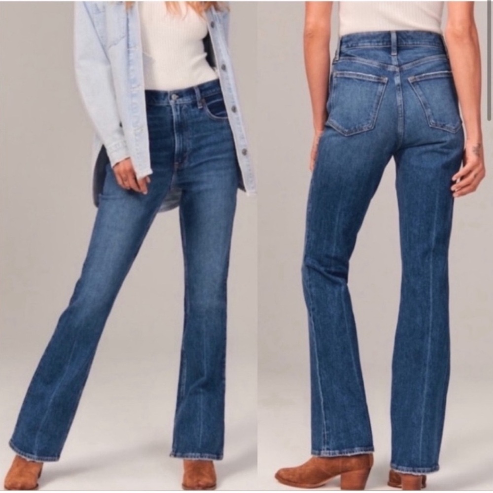 Abercrombie && Fitch The 70s Vintage Flare Ultra High Rise Size 4